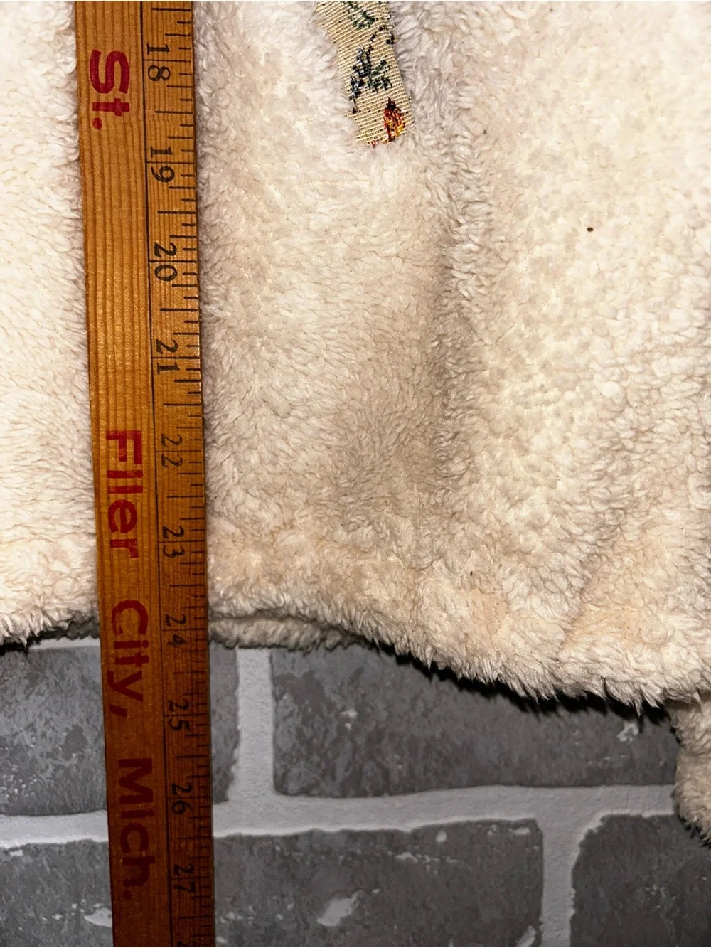 Cider XL Cat Tapestry Sherpa Half Zip Pullover Cottagecore Grandmacore Fleece